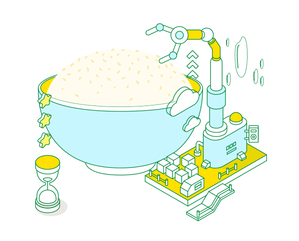 全自動(dòng)化米飯生產(chǎn)線?